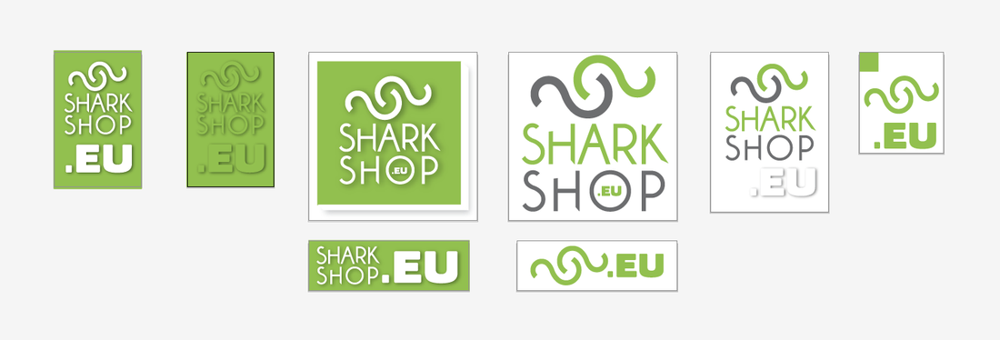 Shark Shop sticker designs